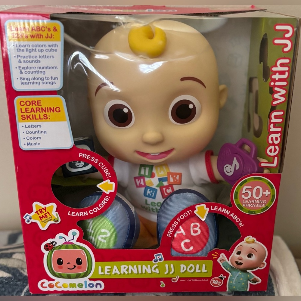 CoComelon Learning JJ Doll - Interactive Multicolor Toy